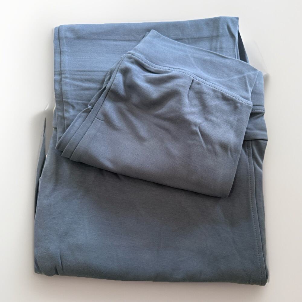 Cozy Earth Luxury Men’s Brushed Bamboo Jogger Pants Blue Size 2X Soft Fit - Picture 3 of 7